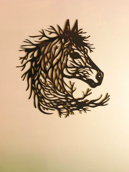 Nature Inspired Horse Acrylic Wall Decor