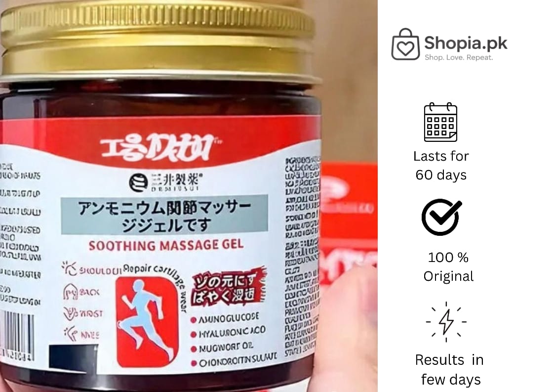 Japanese Instant Pain Relief Soothing Massage Gel – Fast Relief for Joint, Muscle & Back Pain – 100 g