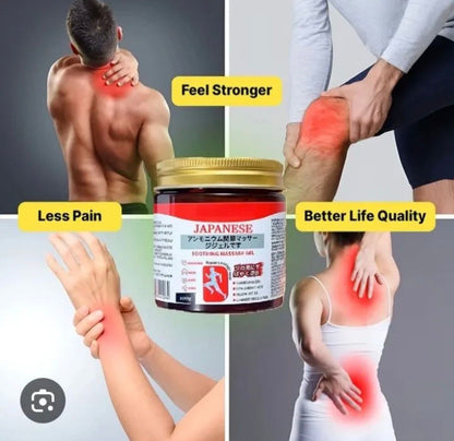 Japanese Instant Pain Relief Soothing Massage Gel – Fast Relief for Joint, Muscle & Back Pain – 100 g