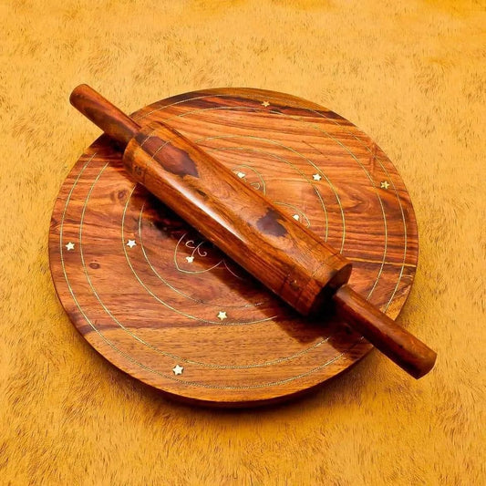 Wooden Roti Rolling Pin (Belna) – Smooth & Durable Kitchen Essential