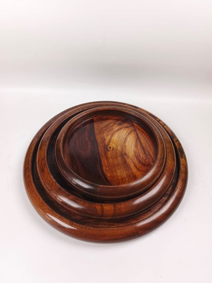 Serving Plates Set (3 Pieces) – Natural & Elegant Tableware