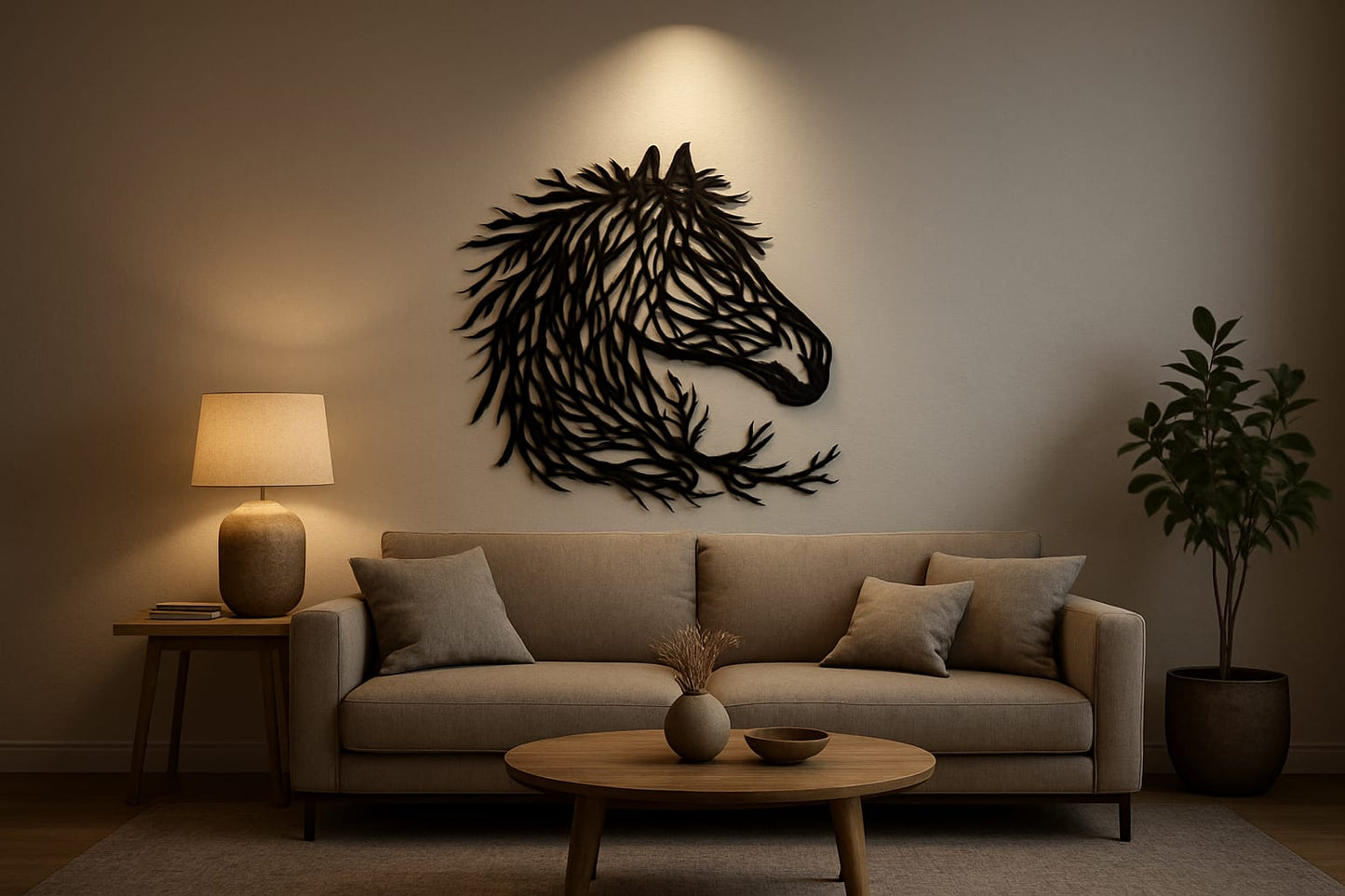 Nature Inspired Horse Acrylic Wall Decor
