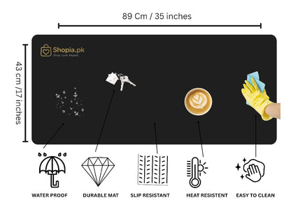 Premium Dual-Face Leather Desk Mat