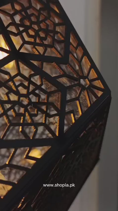 Nordic Aura Pendant Lamp (Wood + Acrylic)