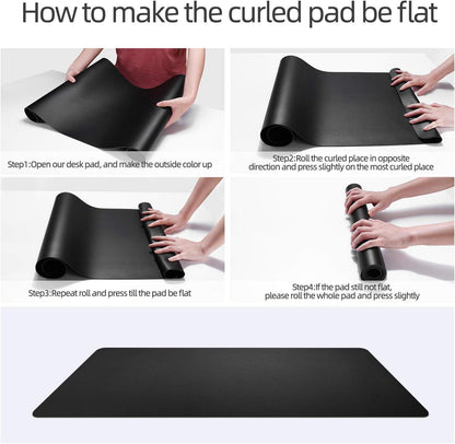Premium Dual-Face Leather Desk Mat